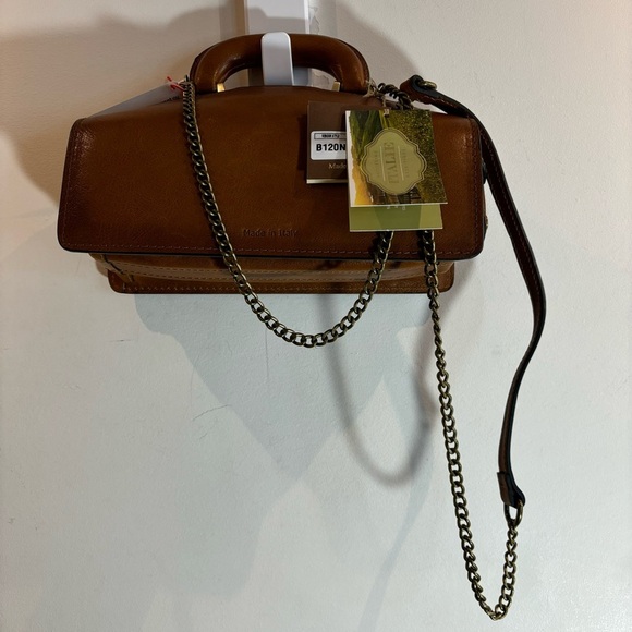 PRATESI Brunelleschi Lady Bruce Leather Doctor Style Handbag NEW with Dust Bag - Picture 8 of 16